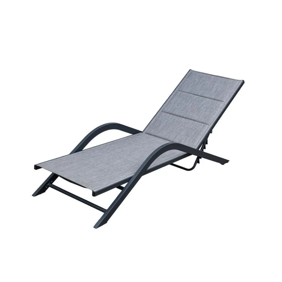 Sens-Line - Trento Loungestoel - 192x60x88cm - Grijs