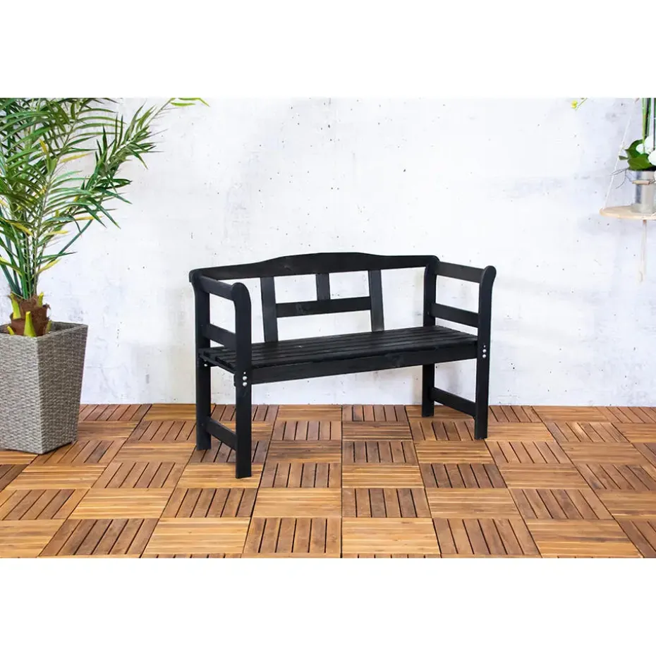 SenS-Line Friesen tuinbank - Hout - Zwart