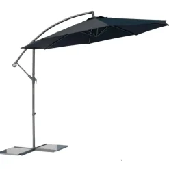 SenS-Line Menorca zweefparasol rond - Ø 300 cm - Antraciet