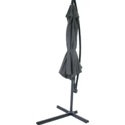 SenS-Line Menorca zweefparasol rond - Ø 300 cm - Antraciet