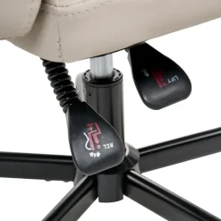 SERENE - Bureaustoel - Lichtbeige - Kunstleer