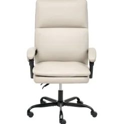 SERENE - Bureaustoel - Lichtbeige - Kunstleer