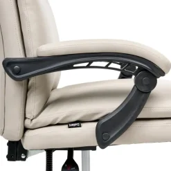 SERENE - Bureaustoel - Lichtbeige - Kunstleer