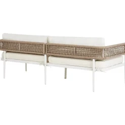 SERLA - Loungeset 4-zits - Wit - Aluminium