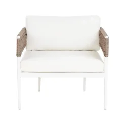 SERLA - Loungeset 4-zits - Wit - Aluminium