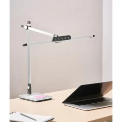SERPENS - Bureaulamp LED - Zilver - Synthetisch materiaal