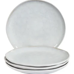 SESAME - Dinerborden set van 4 - Lichtgrijs - Steengoed