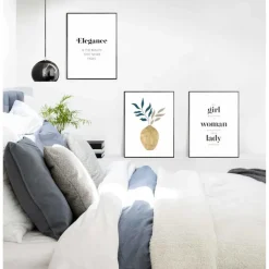 Set poster met lijst - Elegant