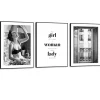 Set poster met lijst - Fashion Woman