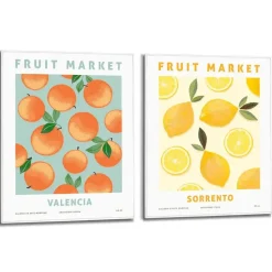 Set poster met lijst - Fruit Valencia - Sorrento