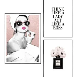 Set poster met lijst - Glamour Routine