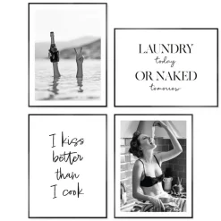 Set poster met lijst - Humor bundle