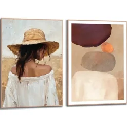 Set poster met lijst - Onder de zon