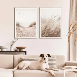 Set poster met lijst - Strand