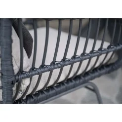 Set van 4 - Garden Impressions Margriet tuinstoel - Zwart/Zand