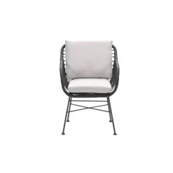 Set van 4 - Garden Impressions Margriet tuinstoel - Zwart/Zand