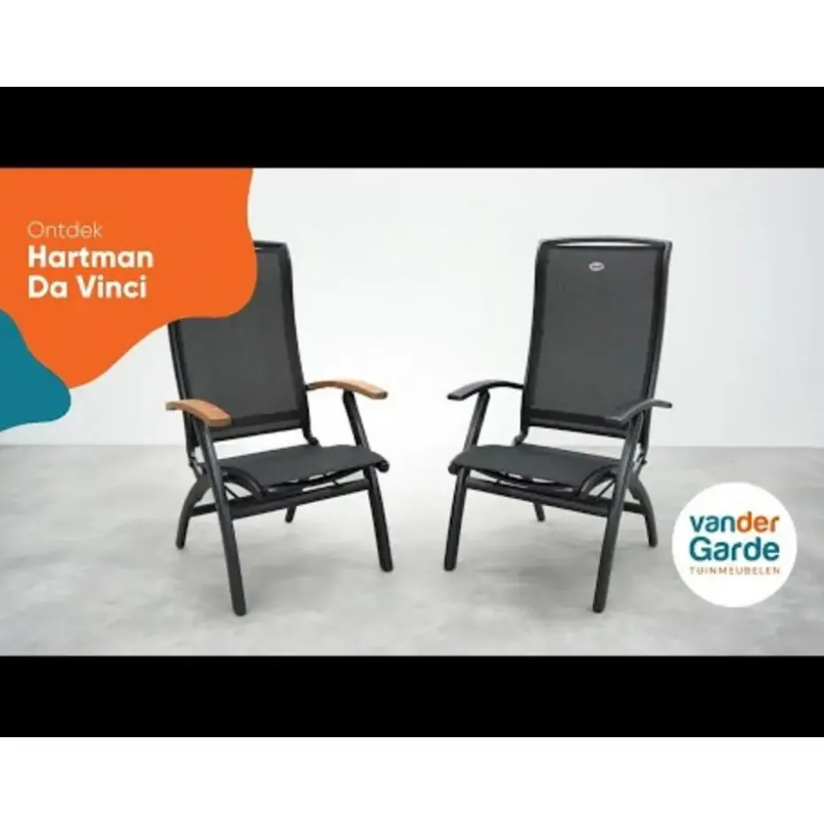 Set van 4 - Hartman Da Vinci verstelbare stoel - Teak