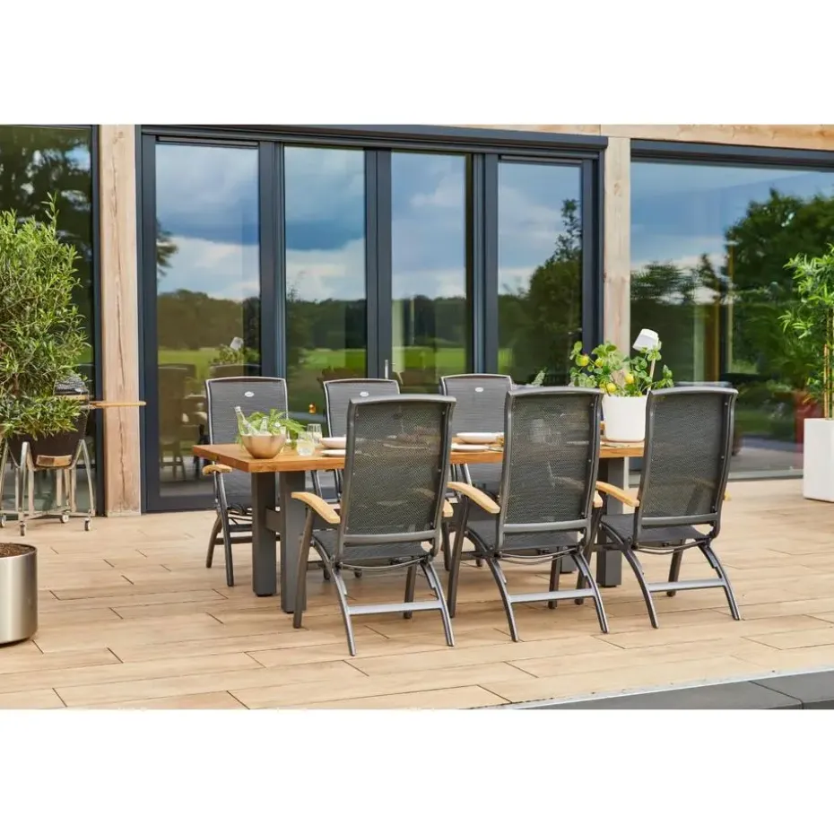 Set van 4 - Hartman Da Vinci verstelbare stoel - Teak