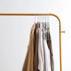 Set van 50 Anti-slip kleerhangers, dunne Kledinghangers met Fluweel Grijs