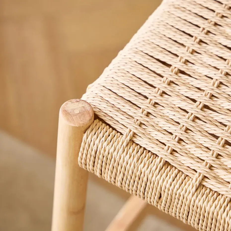 Set van 2 Barkrukken Massief Hout Scandinavisch