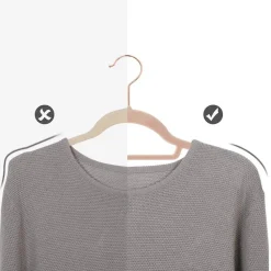 Set van 50 fluwelen Kledinghangers met Anti-Slip, Roze Hangers met Gouden Haak