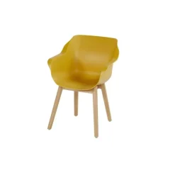 Set van 2- Hartman Sophie Studio diningstoel- Curry Yellow- Teak poot