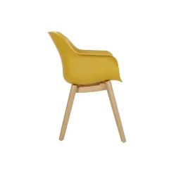 Set van 2- Hartman Sophie Studio diningstoel- Curry Yellow- Teak poot
