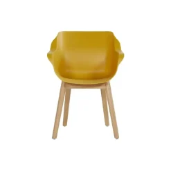 Set van 2- Hartman Sophie Studio diningstoel- Curry Yellow- Teak poot