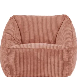 Set van 2 icon Kinderzitzakken Morgan - Corduroy Zitzak met Vulling - Oud roze