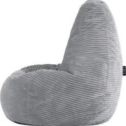 Set van 2 icon Kinderzitzakken Dalton - Corduroy Zitzak - Grijs