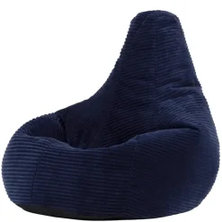 Set van 2 icon Kinderzitzakken Dalton - Corduroy Zitzak - Marineblauw