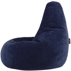 Set van 2 icon Kinderzitzakken Dalton - Corduroy Zitzak - Marineblauw