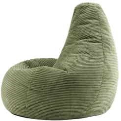 Set van 2 icon Zitzak Dalton - Corduroy Zitzak Volwassenen - Saliegroen