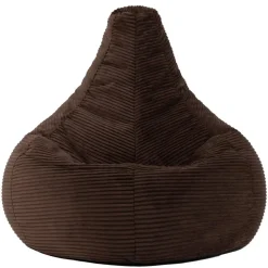 Set van 2 icon Zitzak Dalton - Corduroy Zitzak Volwassenen - Bruin