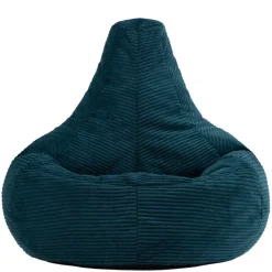 Set van 2 icon Zitzak Dalton - Corduroy Zitzak Volwassenen - Blauwgroen