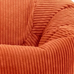 Set van 2 icon Zitzak Kingston - Corduroy Zitzak Volwassenen - Oranje