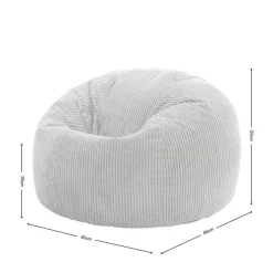 Set van 2 icon Zitzak Kingston - Corduroy Zitzak Volwassenen - Saliegroen