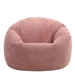 Set van 2 icon Zitzak Kingston - Corduroy Zitzak Volwassenen - Oud roze