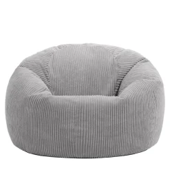 Set van 2 icon Zitzak Kingston - Corduroy Zitzak Volwassenen - Grijs