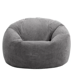 Set van 2 icon Zitzak Kingston - Corduroy Zitzak Volwassenen - Houtskool