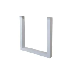 Set van 2 metalen tafelpoten U-frame wit - 8x70x72 cm - Metaal - Wit