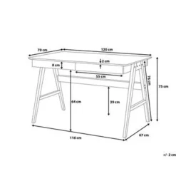 SHESLAY - Bureau - Wit - MDF
