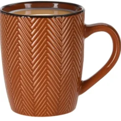 Siaki Koffiemok/theemok - Fishbone - terra - 370 ml