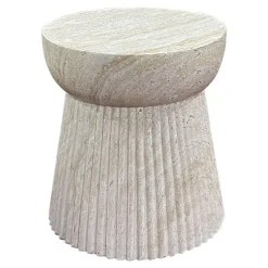 Sidetable Fiberclay Naturel - 37x37x43cm - Bonn