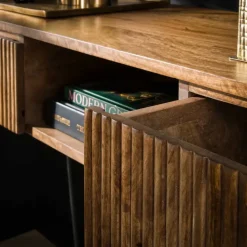 Sidetable Maria mangohout 2 lades - 40x110x77 cm - Mangohout - Bruin