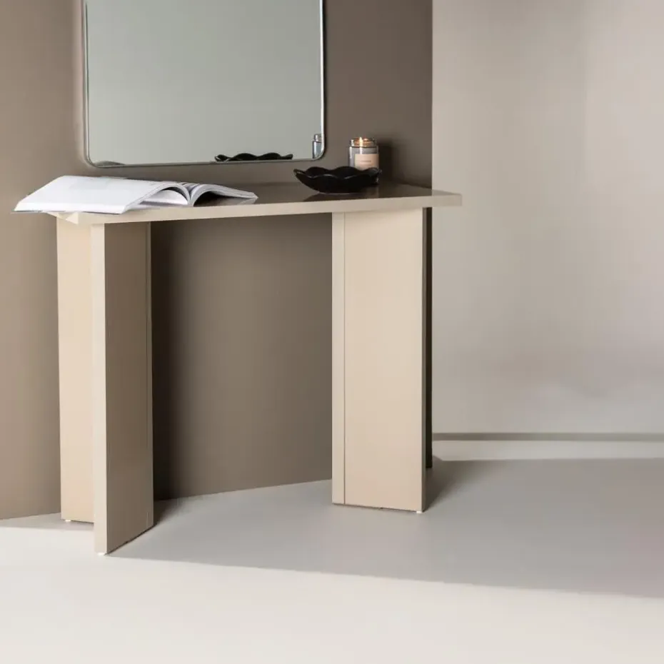 Sidetable Rechthoek - Beige MDF - 90x42x75cm - Kristiansund