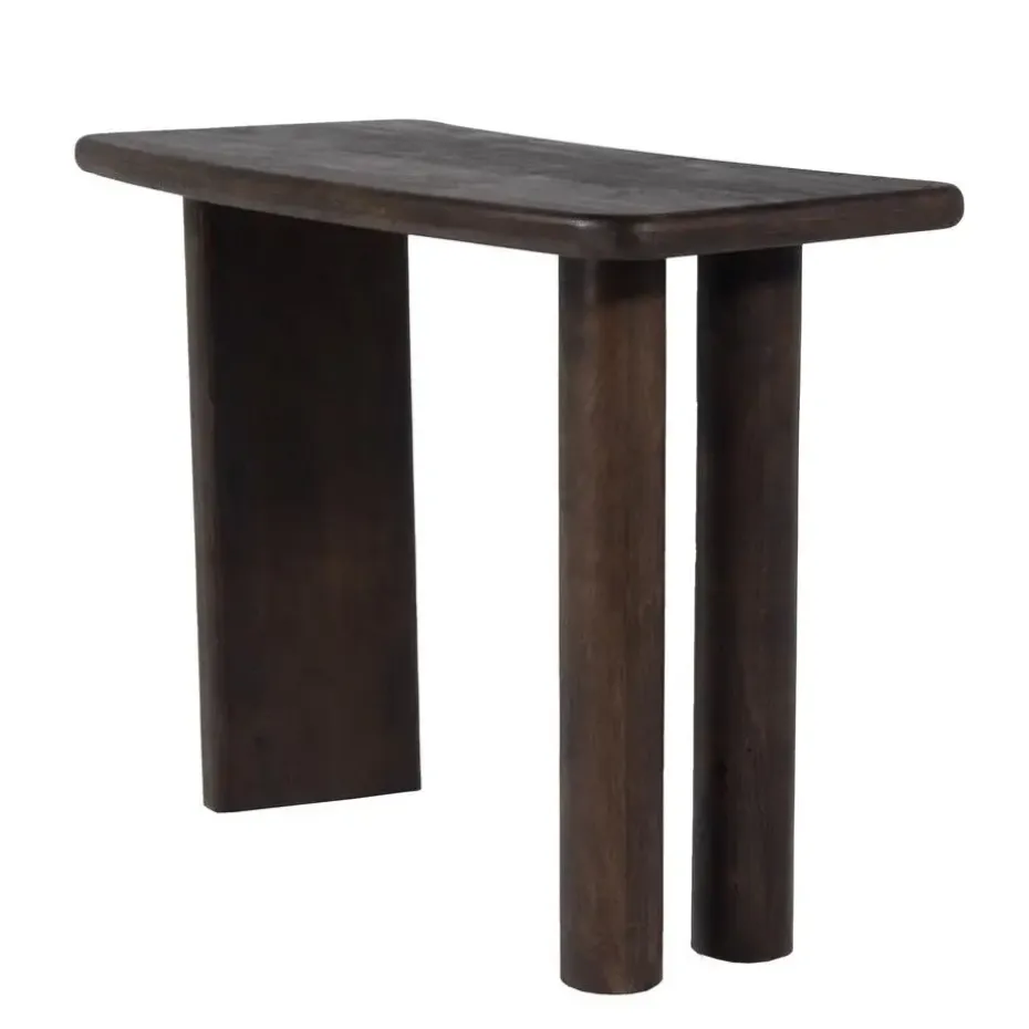 Sidetable Zwart - Mangohout - 113x44x76cm - Tafel Rumi