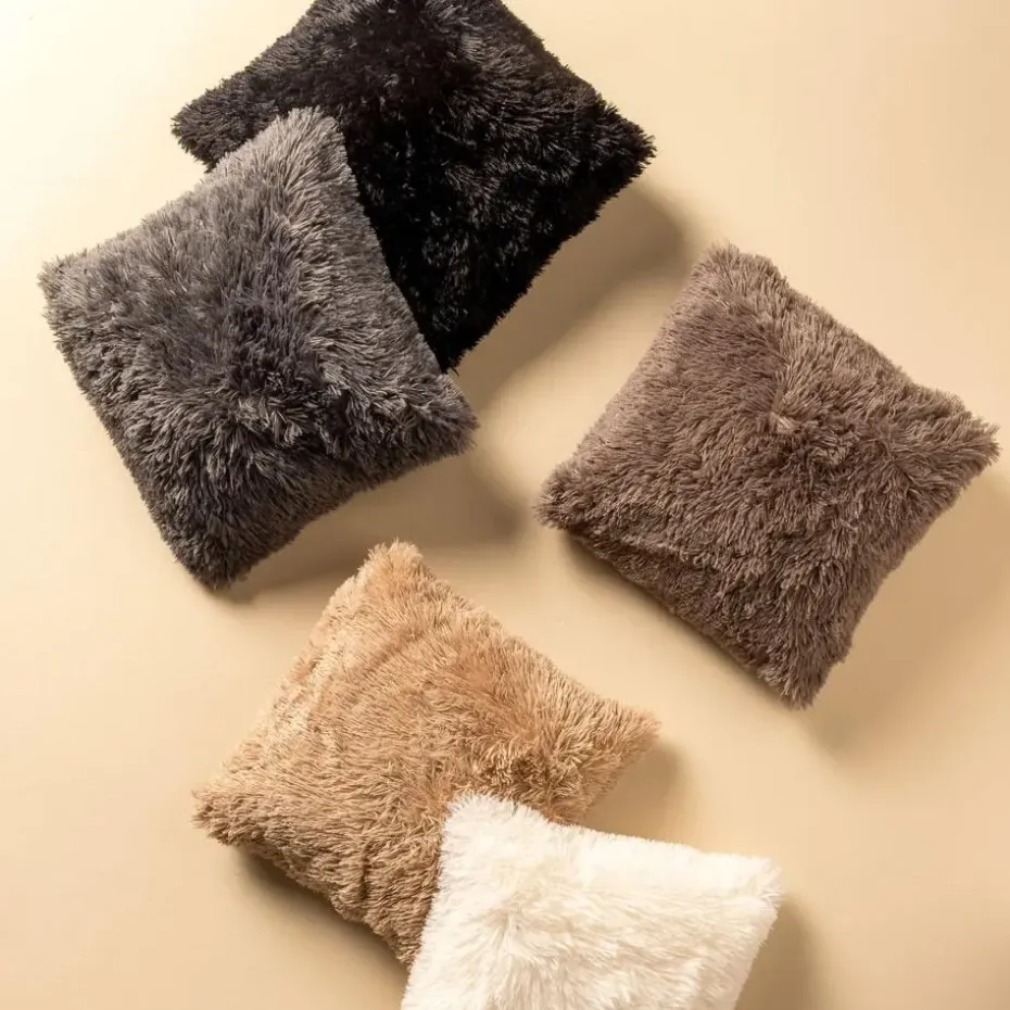 Sierkussen Fluffy - Pumice Stone - 45x45 cm