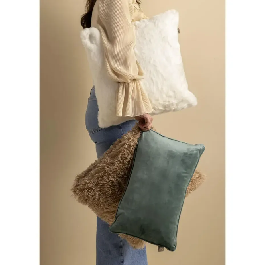 Sierkussen Fluffy - Pumice Stone - 45x45 cm