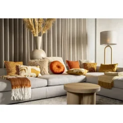 Sierkussen Olly - Potters Clay - Ø40 cm